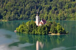 Lago Bled na Eslovénia