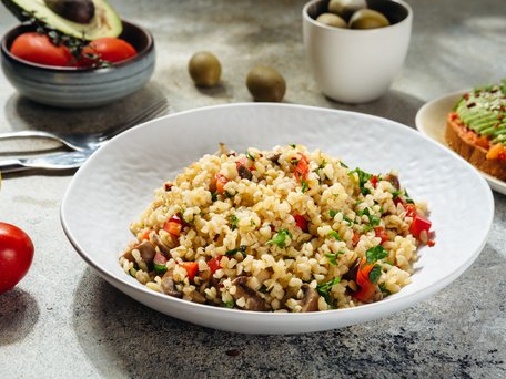 Bulgur com pimentos
