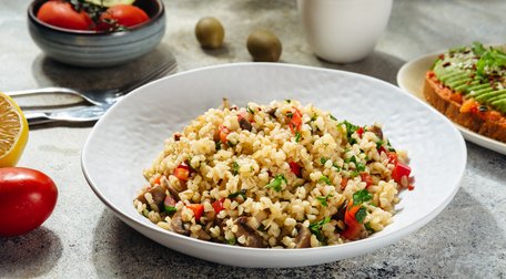 Bulgur com pimentos