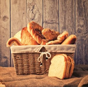 basket with bread