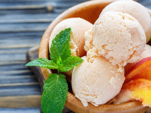 Gelado de pêssego