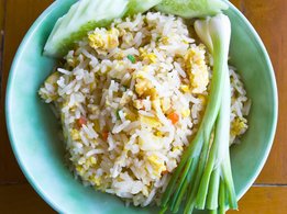 O arroz branco é bastante baixo em potássio.