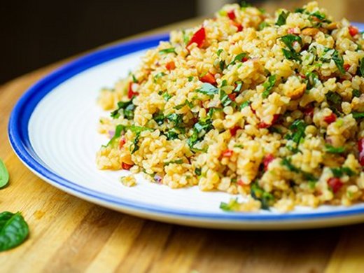 Bulgur com legumes