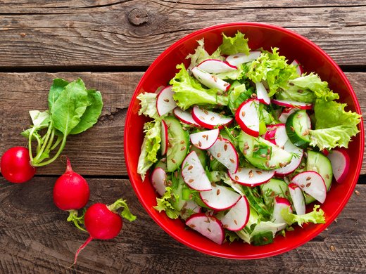 Salada de rabanetes
