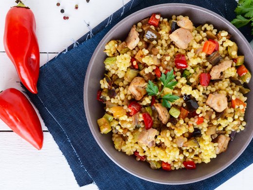 Couscous com frango